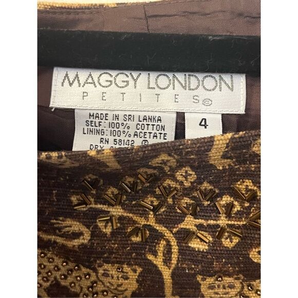 Maggy London Y2K  Jacquard Leopard Print skirt Set 4 - Picture 3 of 6